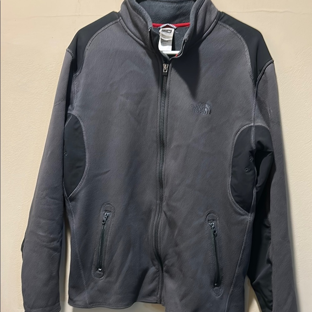 The North Face Performance Jacket Gray Black Athletic Design